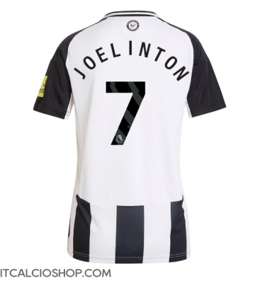 Newcastle United Joelinton #7 Prima Maglia Femmina 2024-25 Manica Corta